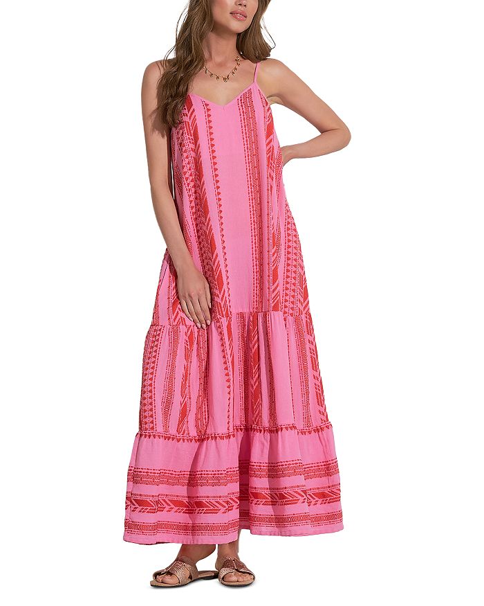 Платье-макси на тонких бретельках для плавания Elan, красный
Платье-макси на тонких бретельках для плавания Elan, красный