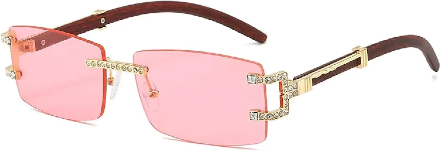 Прямоугольные солнцезащитные очки в стиле панк с бриллиантами для женщин, роскошные без оправы со стразами для мужчин, защита от УФ-излучения UV400 TVTBBVV, Gold-pink
Прямоугольные солнцезащитные очки в стиле панк с бриллиантами для женщин, роскошные без оправы со стразами для мужчин, защита от УФ-излучения UV400 TVTBBVV, Gold-pink