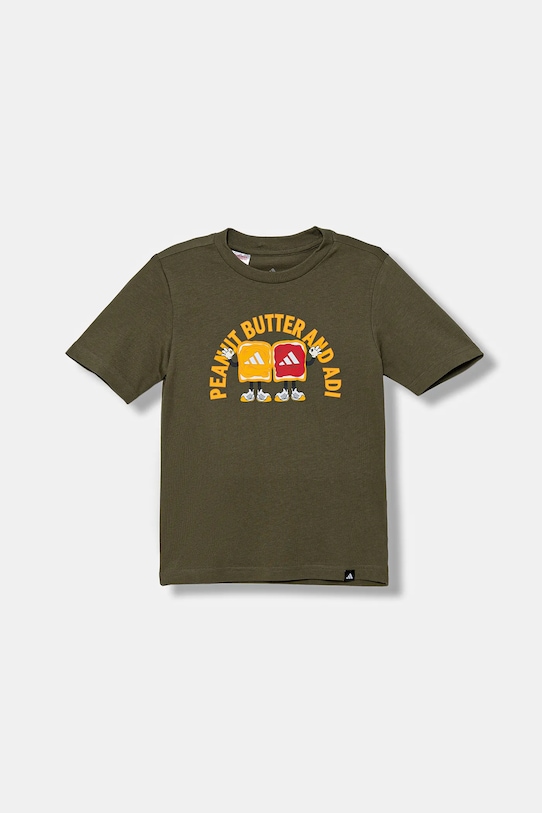 Детская хлопковая футболка Adidas, зеленый
Детская хлопковая футболка Adidas, зеленый