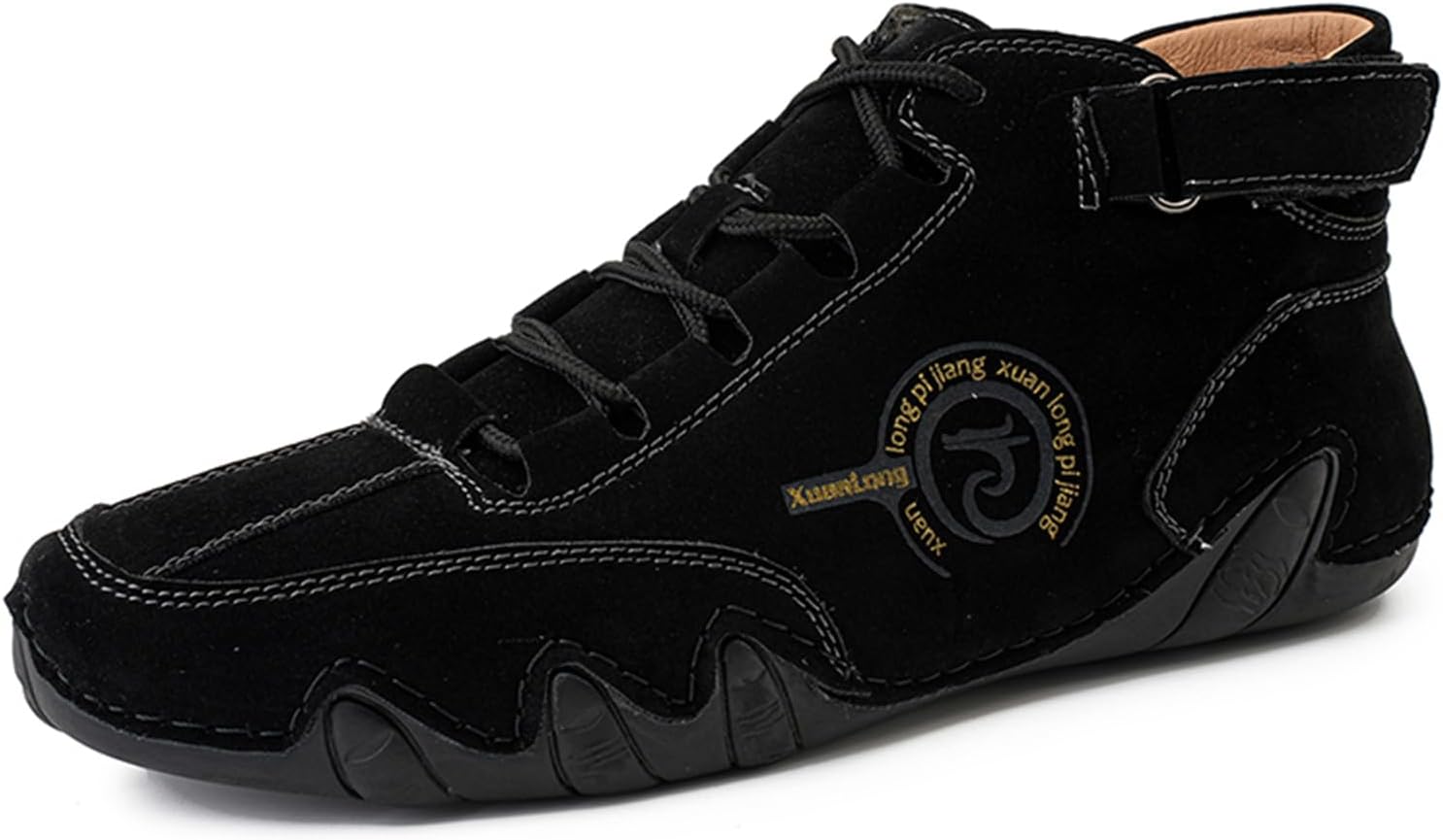 Мужские водонепроницаемые кожаные высокие кеды ручной работы, ботинки Чукка для ходьбы и походов, утепленные повседневные ботинки до щиколотки Abborora, черный
Мужские водонепроницаемые кожаные высокие кеды ручной работы, ботинки Чукка для ходьбы и походов, утепленные повседневные ботинки до щиколотки Abborora, черный