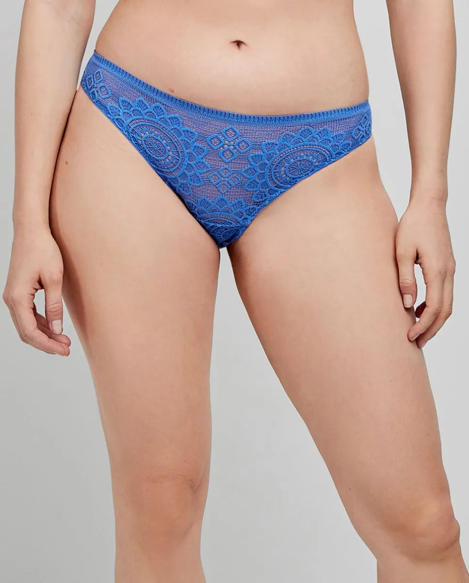 Классические кружевные трусики Gisela, синий 
Классические кружевные трусики Gisela, синий