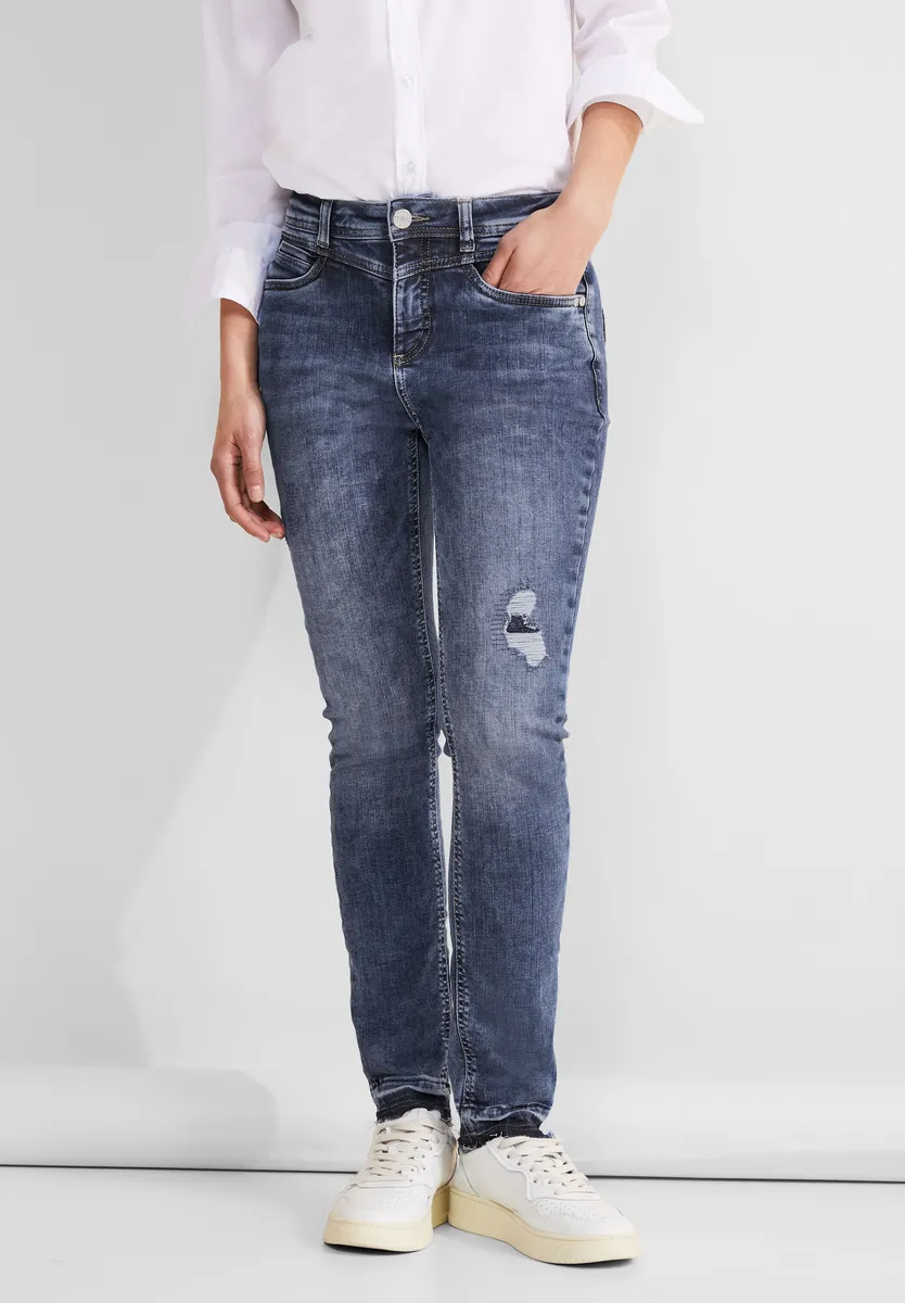 Джинсы скинни STREET ONE "Йорк" с декоративными разрывами, цвет Authentic Indigo Wash
Джинсы скинни STREET ONE "Йорк" с декоративными разрывами, цвет Authentic Indigo Wash