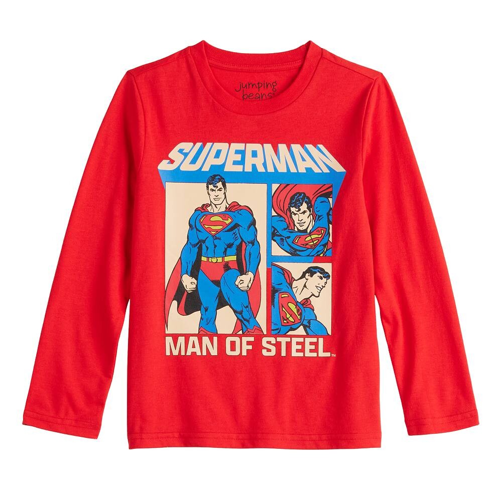Классическая футболка Jumping Beans с рисунком DC Comics Superman Man of Steel для мальчиков 4–12 лет, красный
Классическая футболка Jumping Beans с рисунком DC Comics Superman Man of Steel для мальчиков 4–12 лет, красный