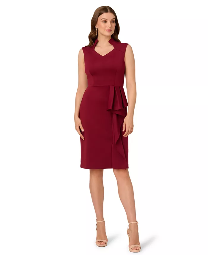 Женское платье-футляр с оборками и лифом Scuba Adrianna Papell, красный
Женское платье-футляр с оборками и лифом Scuba Adrianna Papell, красный