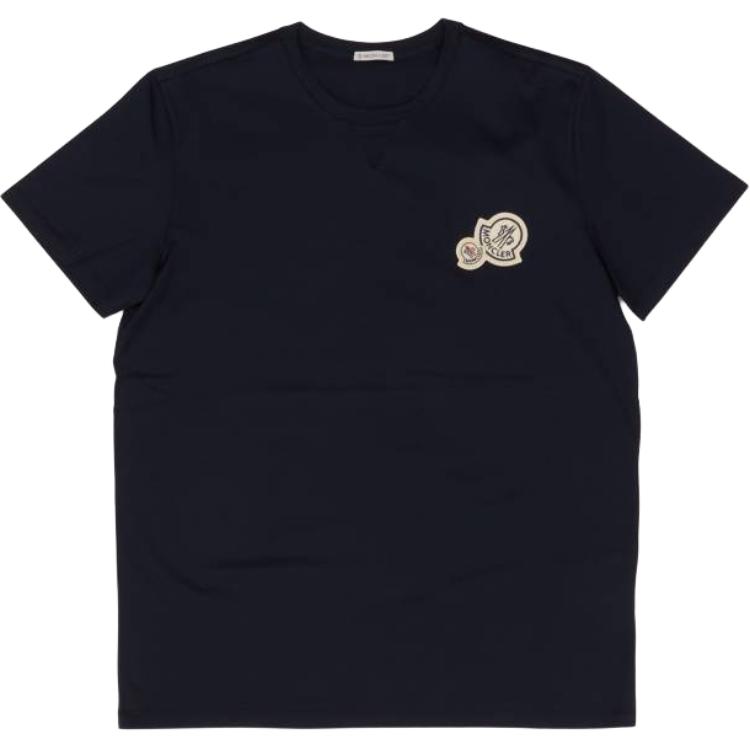 Футболка из хлопка с аппликацией логотипа Moncler, синий
Футболка из хлопка с аппликацией логотипа Moncler, синий