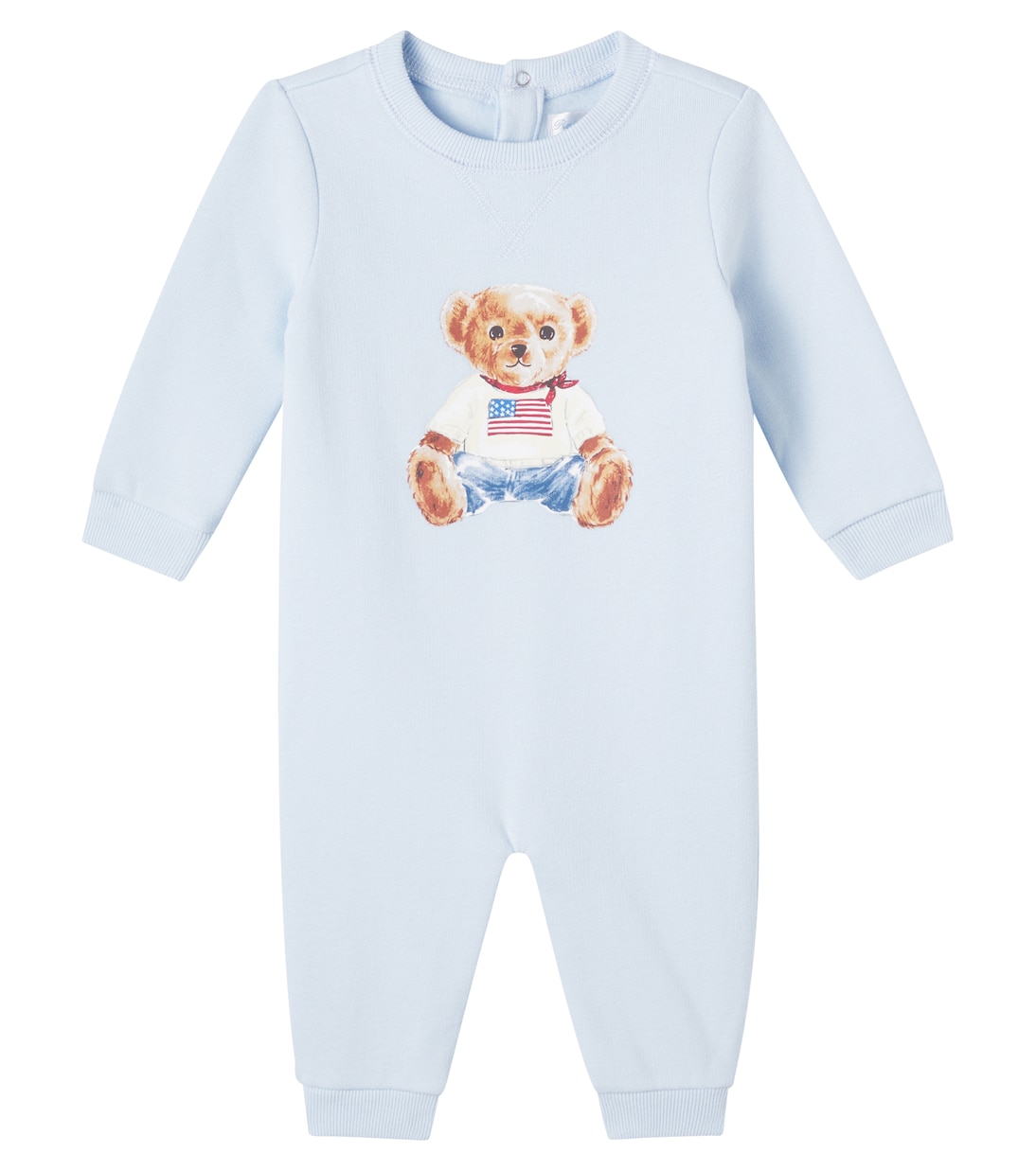 Поло с медвежонком комбинезон из хлопковой смеси Polo Ralph Lauren Kids, Beryl Blue
Поло с медвежонком комбинезон из хлопковой смеси Polo Ralph Lauren Kids, Beryl Blue