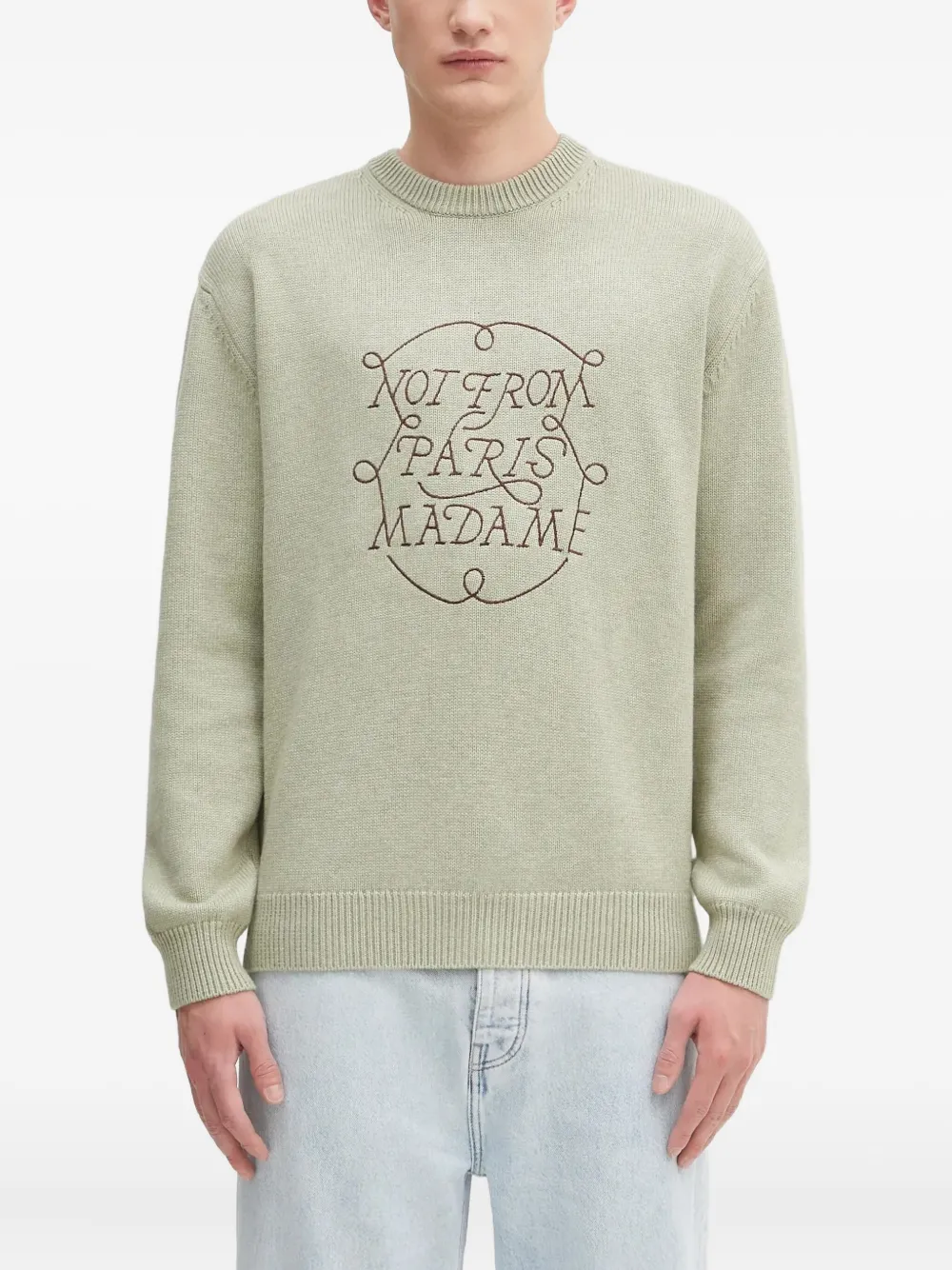 Свитер с логотипом La Maille Slogan Tresses Drôle De Monsieur, зеленый
Свитер с логотипом La Maille Slogan Tresses Drôle De Monsieur, зеленый
