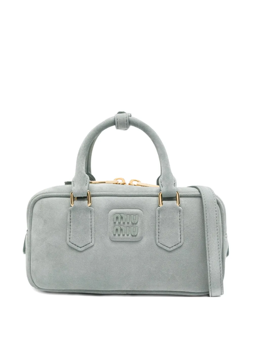 Сумка-сэтчел из замши с верхней ручкой MIU MIU, серый
Сумка-сэтчел из замши с верхней ручкой MIU MIU, серый