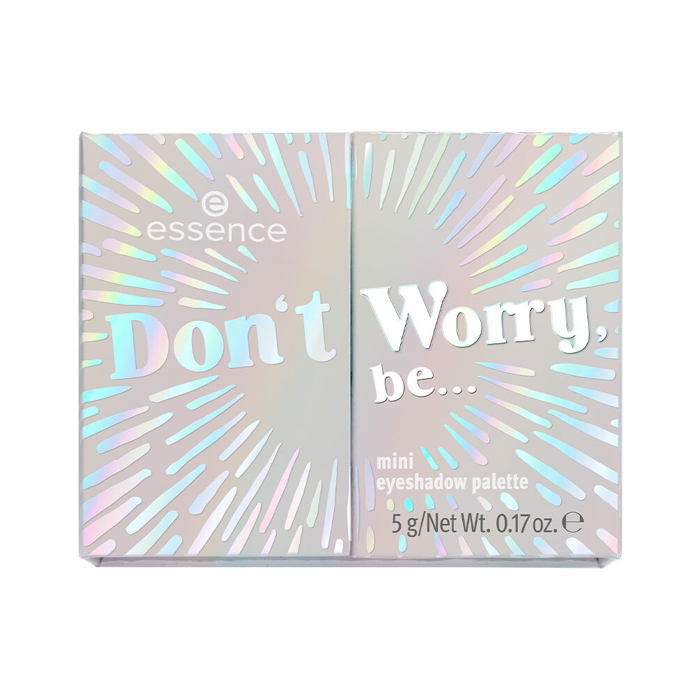 Тени для век Don’T Worry, Be… Minipaleta De Sombras De Ojos Essence, 5 гр.
Тени для век Don’T Worry, Be… Minipaleta De Sombras De Ojos Essence, 5 гр.