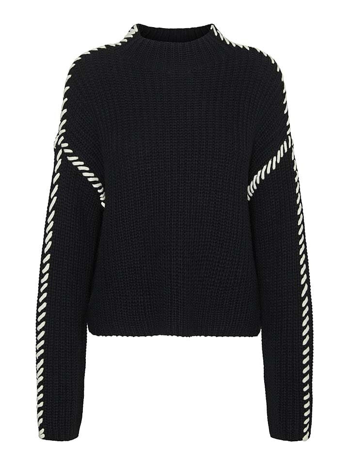 Пуловер Vero Moda Pullover New Cream, черный 
Пуловер Vero Moda Pullover New Cream, черный