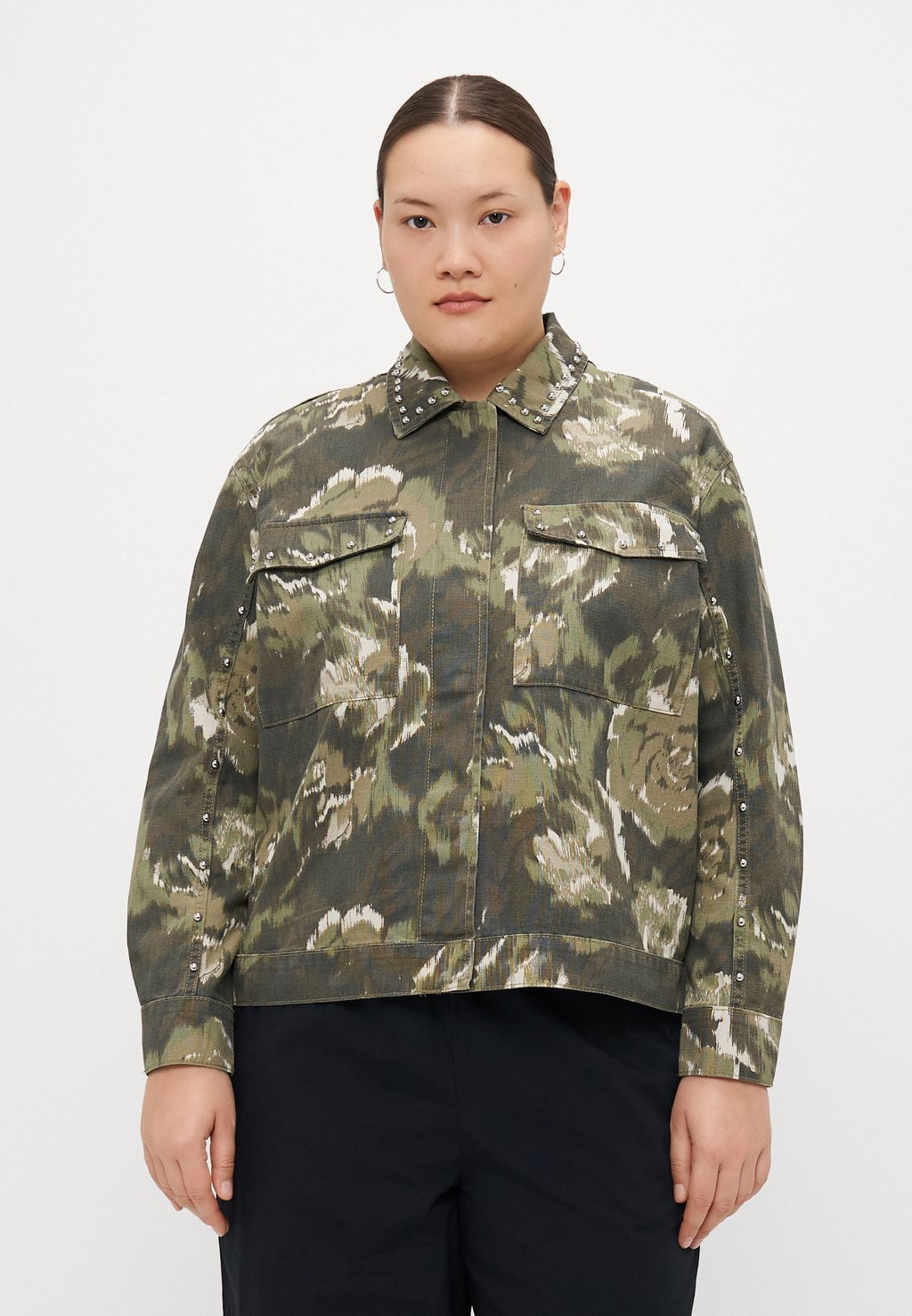 Джинсовая куртка CARCAVA JACKET ONLY Carmakoma, бежевый 
Джинсовая куртка CARCAVA JACKET ONLY Carmakoma, бежевый