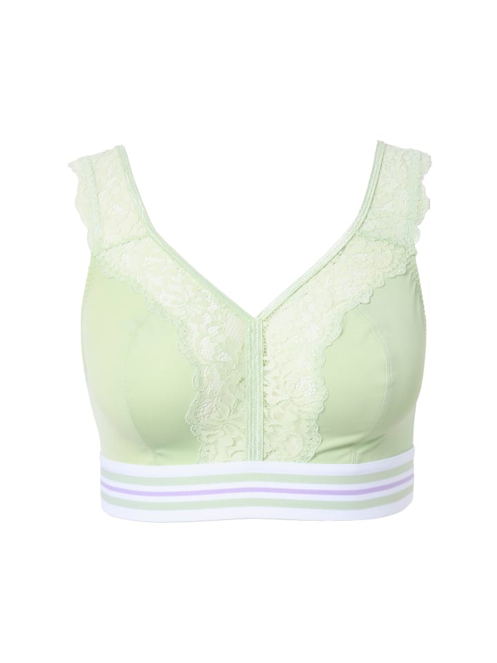 Бюстгальтер без косточек Ulla Popken, светло-зеленый
Бюстгальтер без косточек Ulla Popken, светло-зеленый