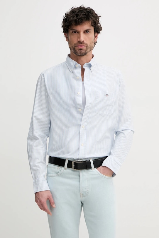 Хлопковая рубашка Gant, синий
Хлопковая рубашка Gant, синий