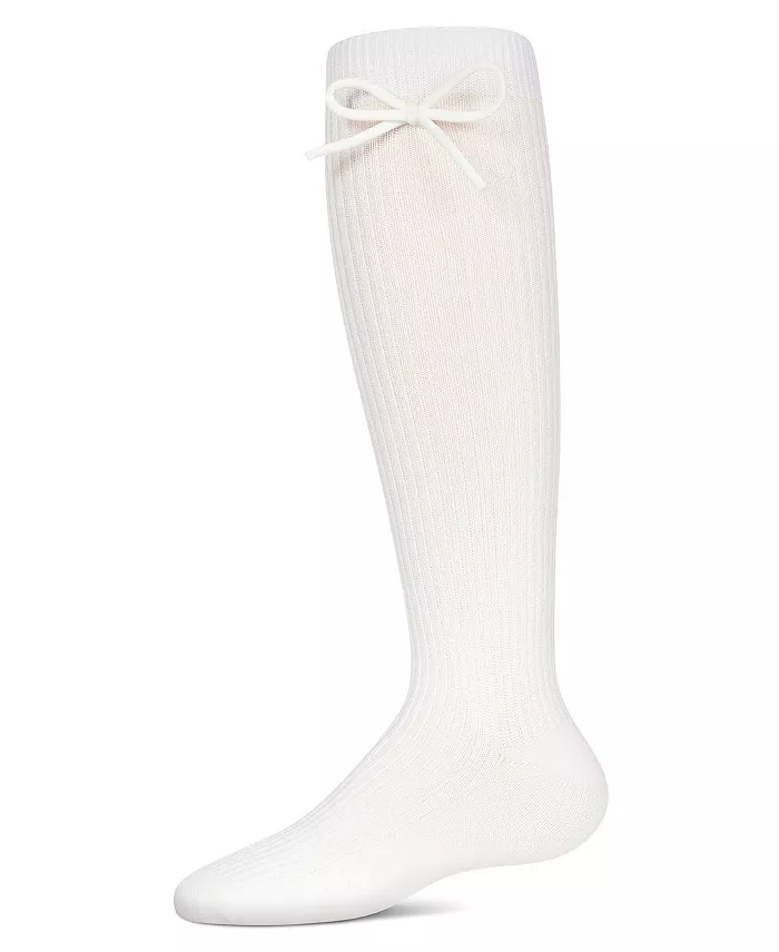 Большие ребристые гольфы с бантом Memoi, белый
Большие ребристые гольфы с бантом Memoi, белый