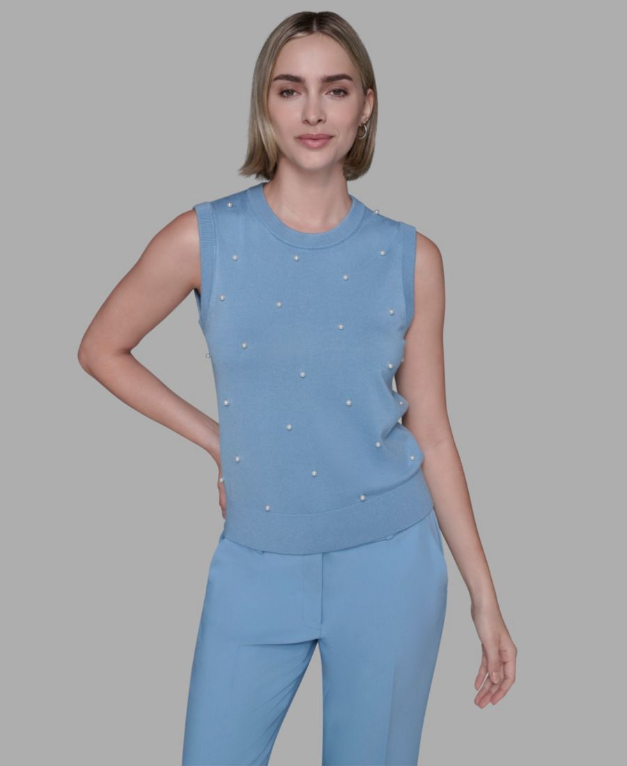 Женская блузка с круглым вырезом KARL LAGERFELD PARIS, Glacier Blue
Женская блузка с круглым вырезом KARL LAGERFELD PARIS, Glacier Blue