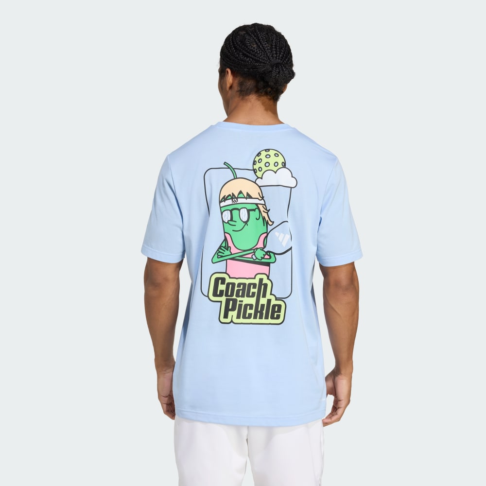 Футболка Adidas Pickleball Graphic Tee, цвет Glow Blue 
Футболка Adidas Pickleball Graphic Tee, цвет Glow Blue