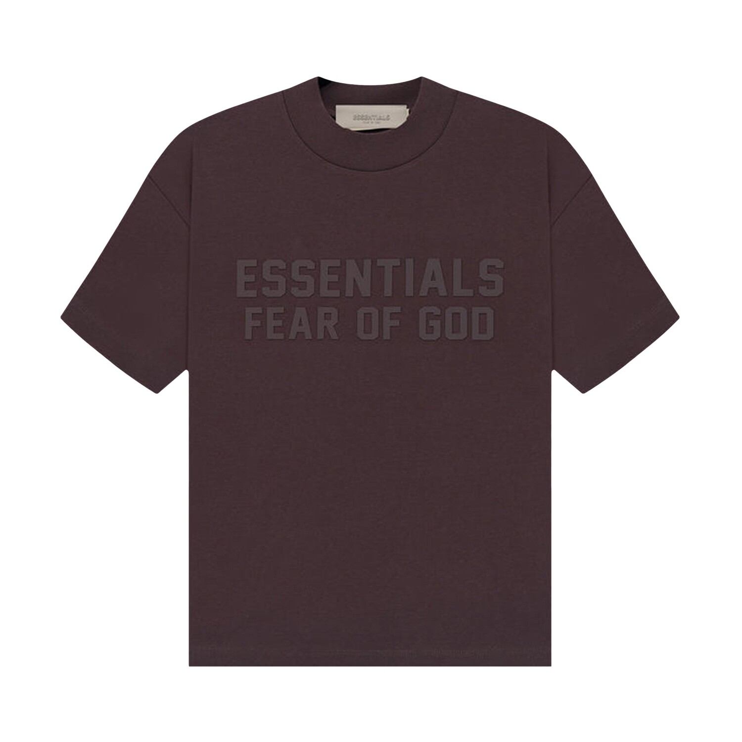 Детская футболка с короткими рукавами Fear of God Essentials, цвет Слива, Коричневый, Детская футболка с короткими рукавами Fear of God Essentials, цвет Слива 
Детская футболка с короткими рукавами Fear of God Essentials, цвет Слива, Коричневый, Детская футболка с короткими рукавами Fear of God Essentials, цвет Слива