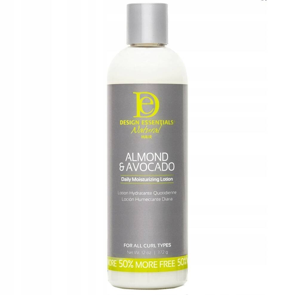 Design Essentials, Ежедневный увлажняющий лосьон с миндалем и авокадо, 372 г
Design Essentials, Ежедневный увлажняющий лосьон с миндалем и авокадо, 372 г