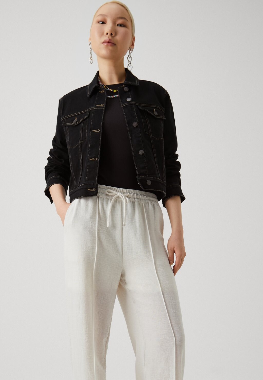 Брюки OBJBLEA PANTS Object, белый 
Брюки OBJBLEA PANTS Object, белый