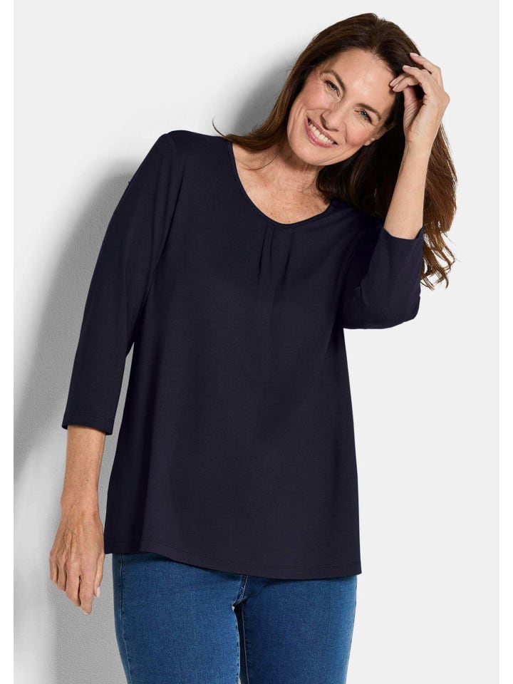 Вискозная блузка/рубашка с короткими рукавами темно-синего цвета GOLDNER
Вискозная блузка/рубашка с короткими рукавами темно-синего цвета GOLDNER