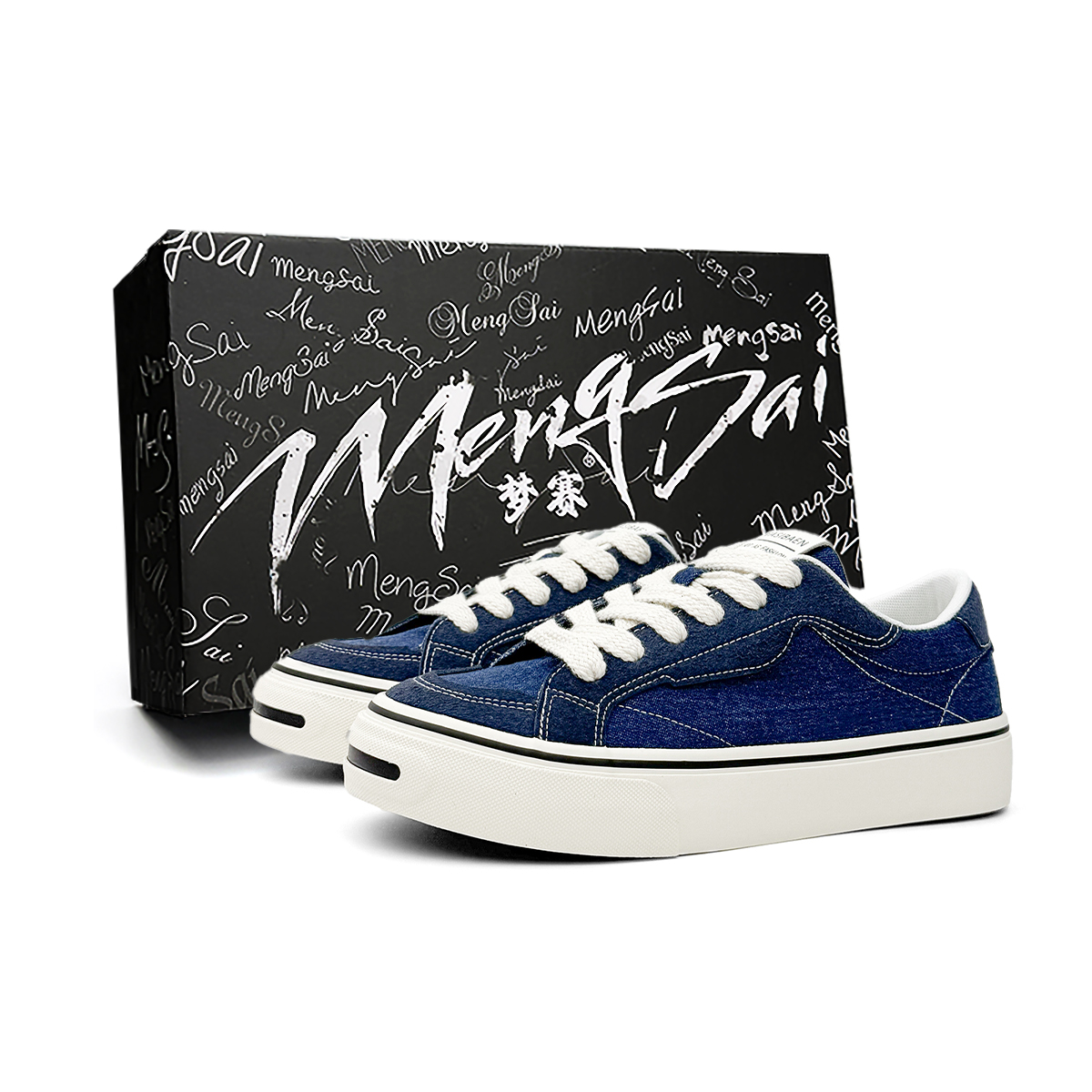 Mengsai Износостойкие амортизирующие низкие парусиновые туфли мужские, джинсовые, синего цвета 
Mengsai Износостойкие амортизирующие низкие парусиновые туфли мужские, джинсовые, синего цвета