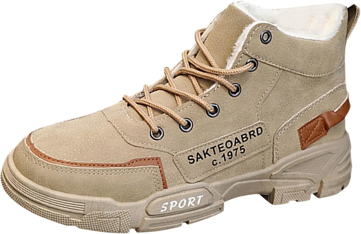 Мужские зимние ботинки с меховой подкладкой, водонепроницаемые снежные ботинки, шнуровка, противоскользящие, на щиколотку, легкие спортивные обувь Generic, хаки
Мужские зимние ботинки с меховой подкладкой, водонепроницаемые снежные ботинки, шнуровка, противоскользящие, на щиколотку, легкие спортивные обувь Generic, хаки