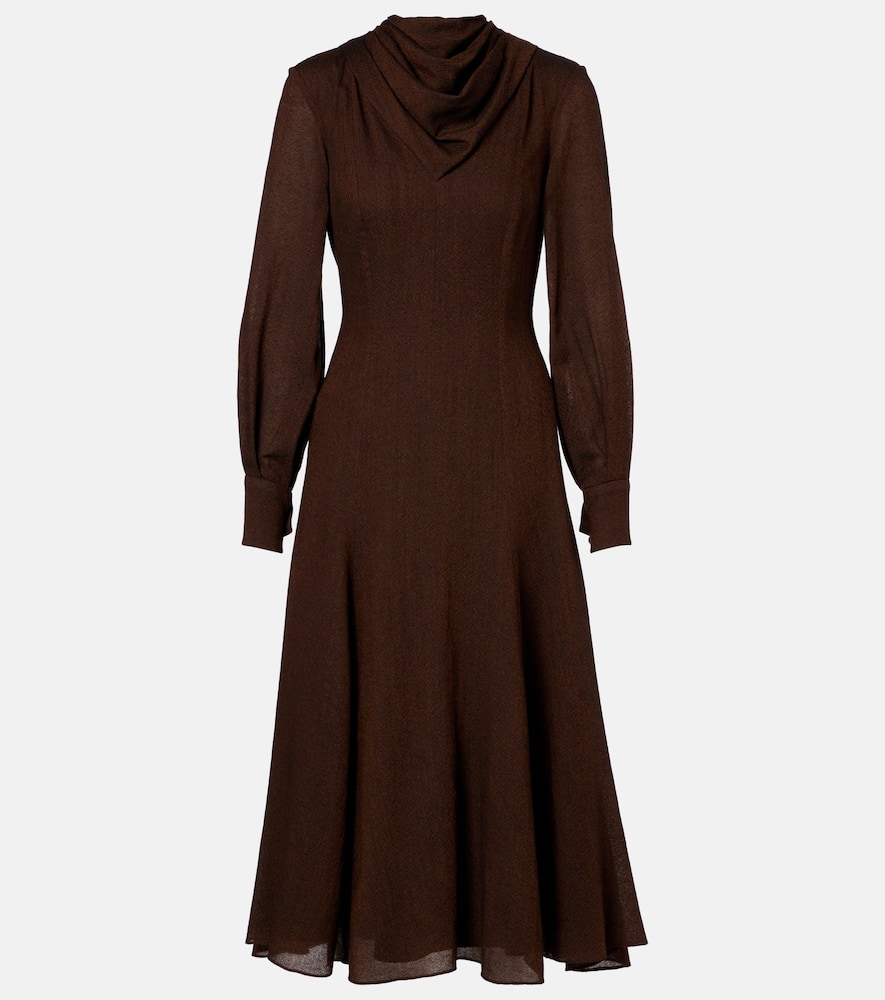 Платье миди Avara из шерстяного твила с драпировкой Emilia Wickstead, Cinnamon
Платье миди Avara из шерстяного твила с драпировкой Emilia Wickstead, Cinnamon