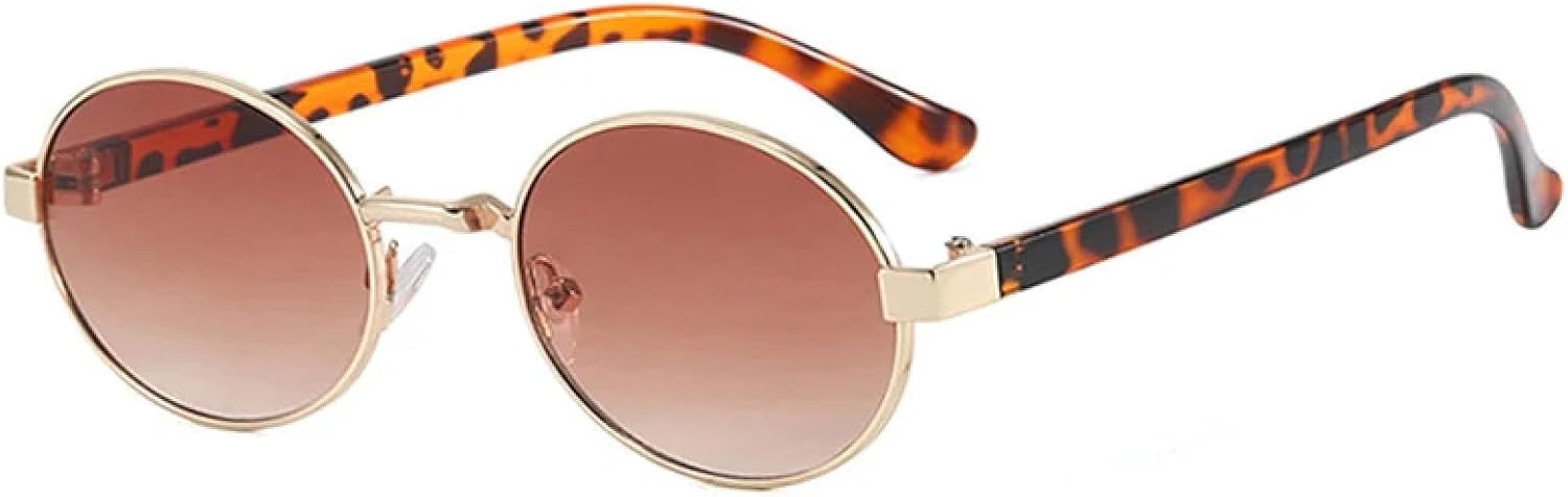 Солнцезащитные очки с защитой от УФ-излучения UV400 для женщин и мужчин | Маленькие металлические овальные очки с прозрачными линзами градиентного оттенка | для занятий спортом на открытом воздухе DSVIGF, Golden Leopard Tea
Солнцезащитные очки с защитой от УФ-излучения UV400 для женщин и мужчин | Маленькие металлические овальные очки с прозрачными линзами градиентного оттенка | для занятий спортом на открытом воздухе DSVIGF, Golden Leopard Tea