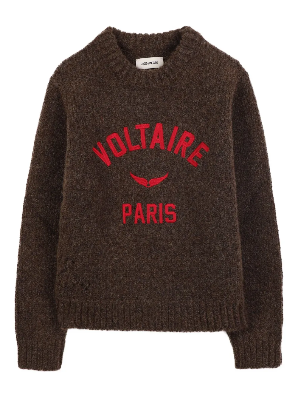 Свитер вязки интарсия с логотипом Zadig & Voltaire Kids, коричневый
Свитер вязки интарсия с логотипом Zadig & Voltaire Kids, коричневый