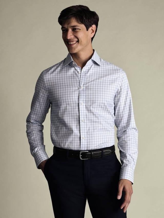 Египетская хлопковая рубашка Slim Fit в клетку Charles Tyrwhitt, Indigo Blue
Египетская хлопковая рубашка Slim Fit в клетку Charles Tyrwhitt, Indigo Blue