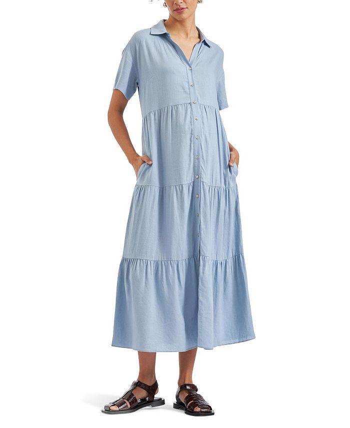 Платье удлиненное льняное Macy Ripe Maternity, синий
Платье удлиненное льняное Macy Ripe Maternity, синий