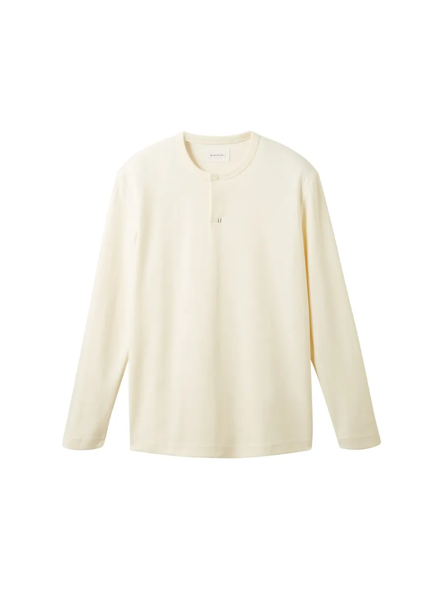 Рубашка TOM TAILOR с длинными рукавами из структурированной ткани, бежевый 
Рубашка TOM TAILOR с длинными рукавами из структурированной ткани, бежевый