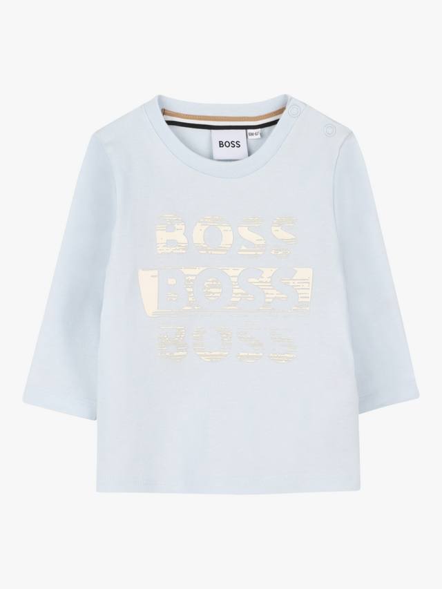 Детская хлопковая футболка с длинными рукавами HUGO BOSS, Pale Blue
Детская хлопковая футболка с длинными рукавами HUGO BOSS, Pale Blue