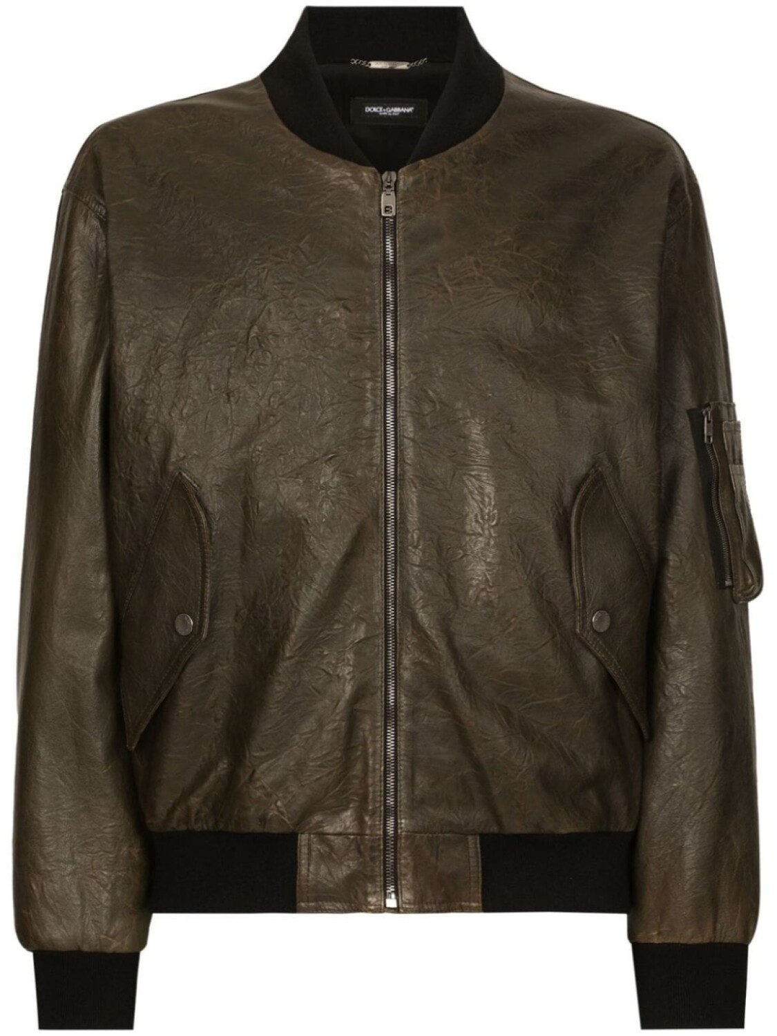 Dolce & Gabbana кожаная куртка на молнии, зеленый
Dolce & Gabbana кожаная куртка на молнии, зеленый