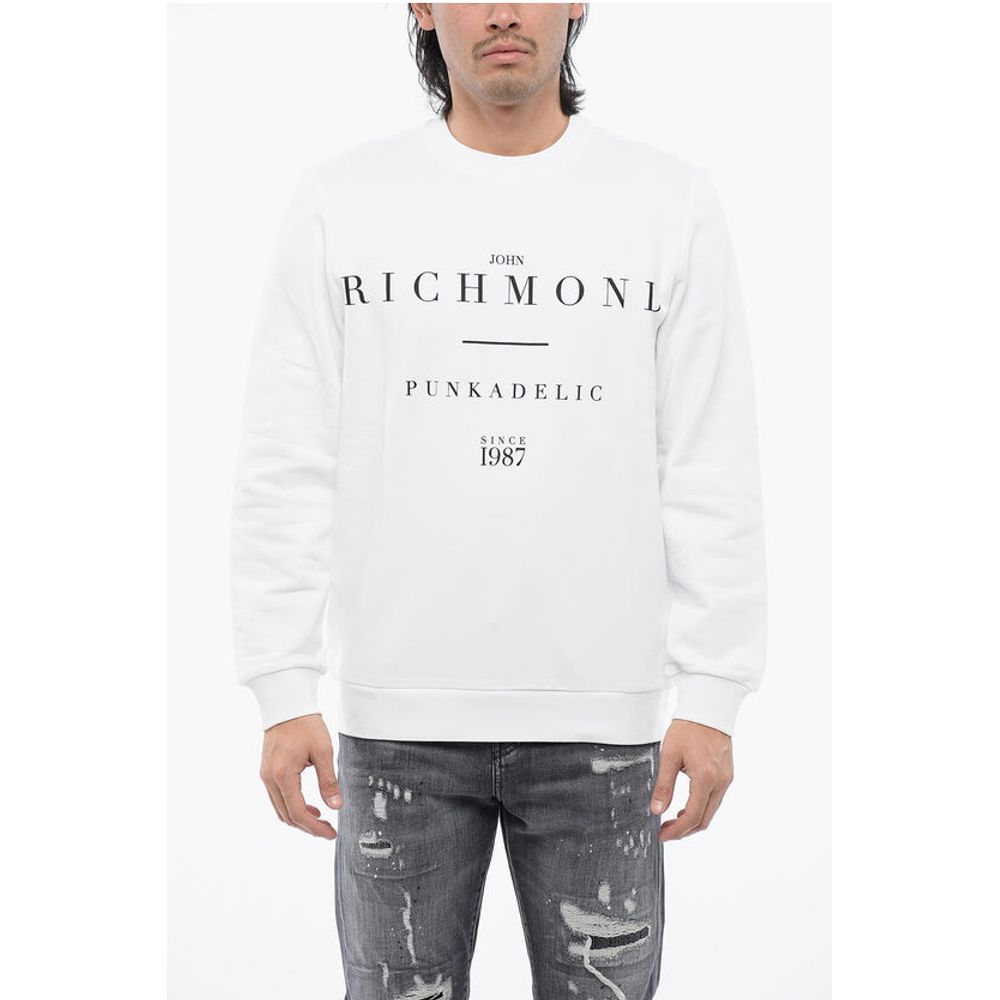 Толстовка из начесаного хлопка с круглым вырезом и логотипом John Richmond, White
Толстовка из начесаного хлопка с круглым вырезом и логотипом John Richmond, White