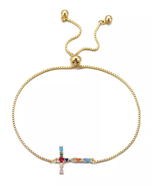 Браслет-Боло с разноцветными золотыми камнями Adornia, multi-t
Браслет-Боло с разноцветными золотыми камнями Adornia, multi-t