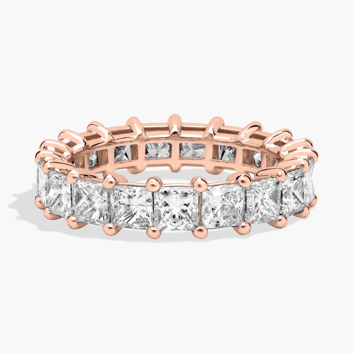 Кольцо Eternity с выращенным в лаборатории бриллиантом огранки «Принцесса» из розового золота 14 карат (4 карата, двойной - FG / VS2-SI1) Blue Nile
Кольцо Eternity с выращенным в лаборатории бриллиантом огранки «Принцесса» из розового золота 14 карат (4 карата, двойной - FG / VS2-SI1) Blue Nile