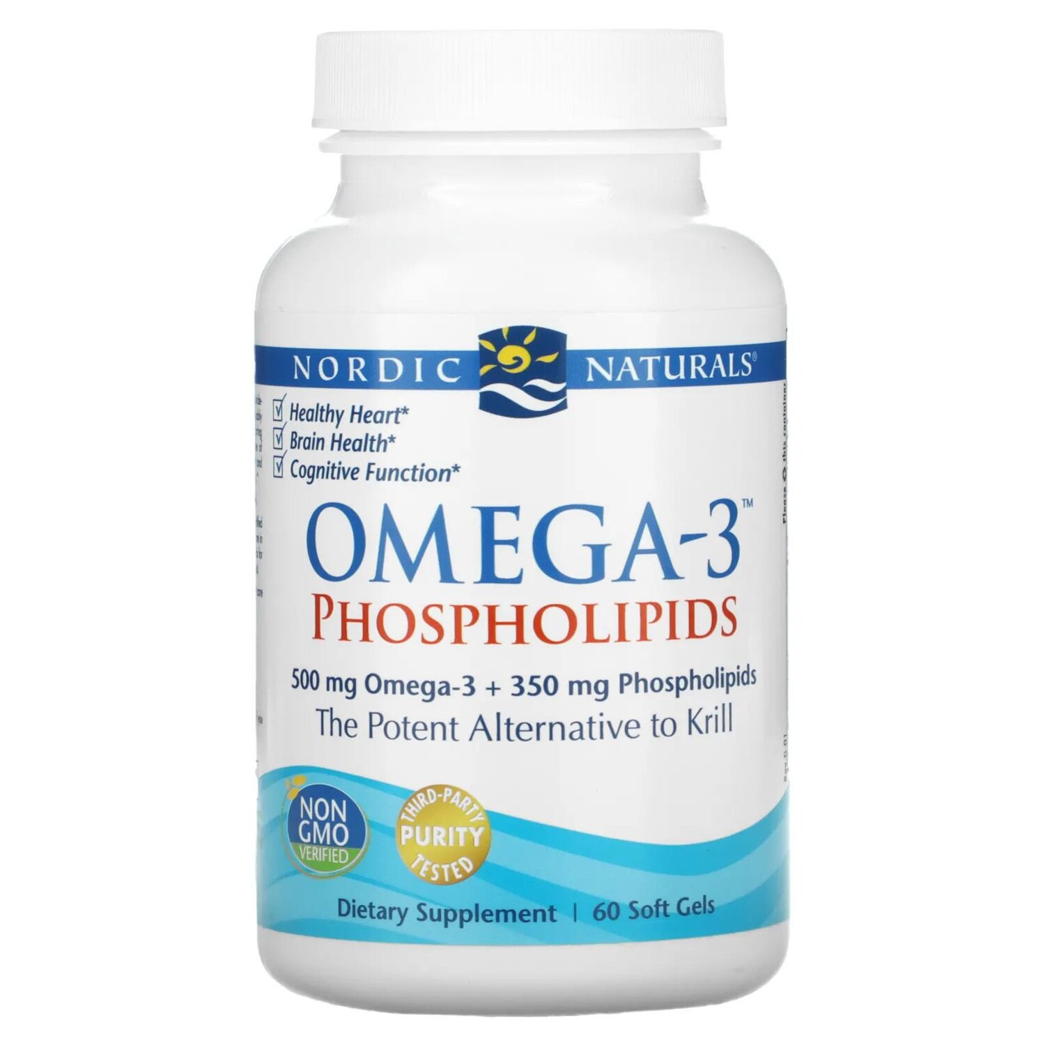 Nordic Naturals Omega-3 Phospholipids 60 Soft Gels
Nordic Naturals Omega-3 Phospholipids 60 Soft Gels