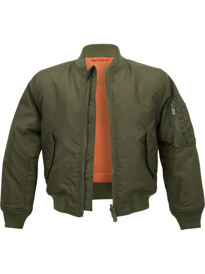 Brandit Детская куртка-бомбер "Kids Ma1 Jacket" зеленого цвета
Brandit Детская куртка-бомбер "Kids Ma1 Jacket" зеленого цвета