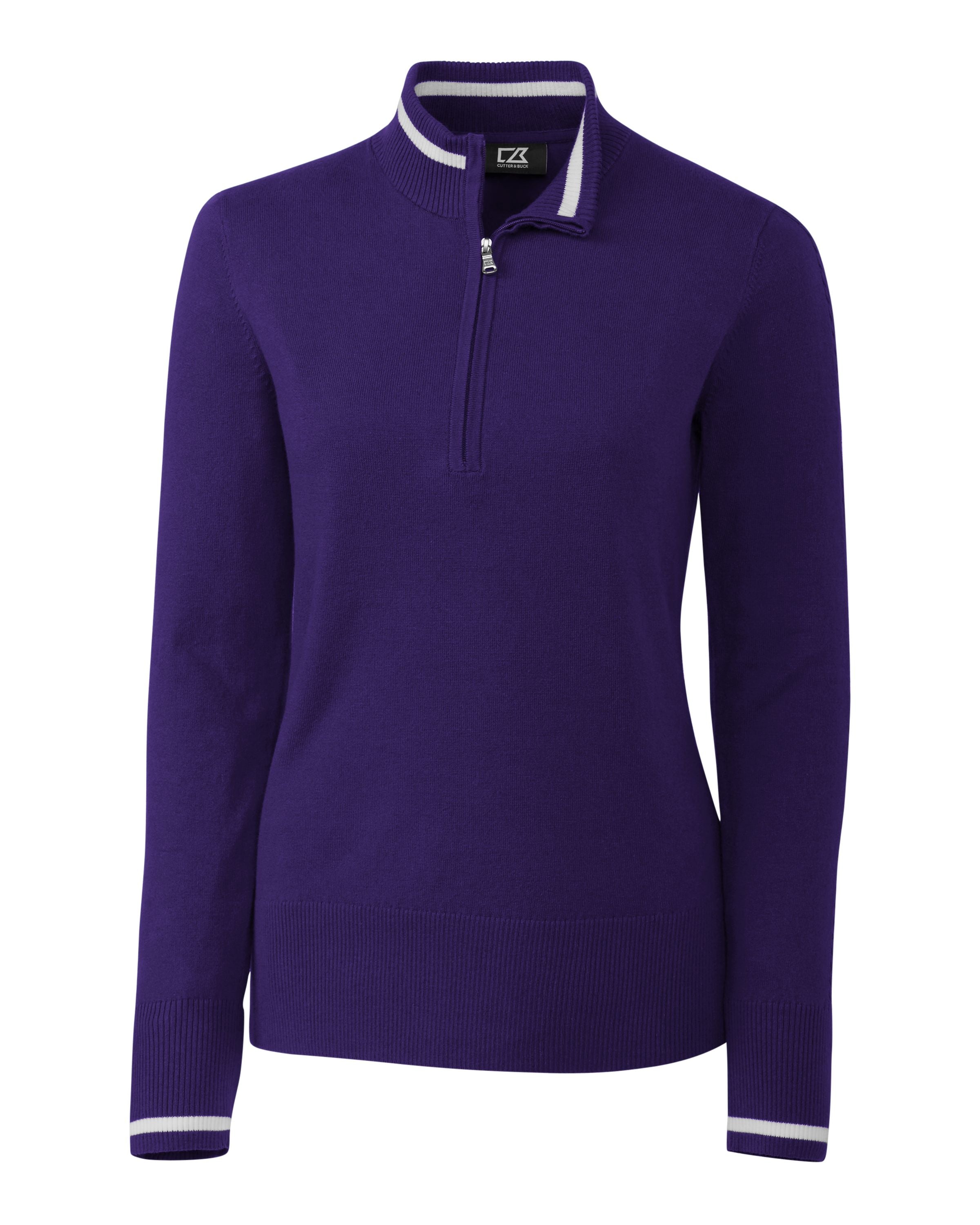 Cutter & Buck Женский свитер Lakemont Tipped Half Zip, цвет college purple
Cutter & Buck Женский свитер Lakemont Tipped Half Zip, цвет college purple