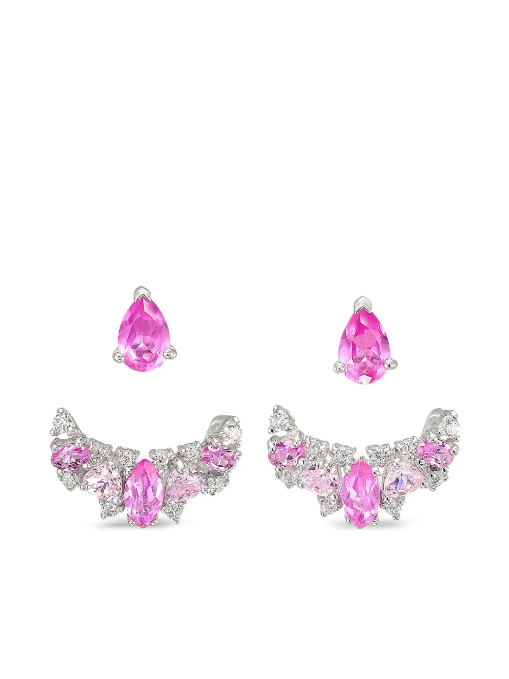 Серьги Twinkle Ear Jackets из белого золота с бриллиантами и сапфирами Anabela Chan, розовый
Серьги Twinkle Ear Jackets из белого золота с бриллиантами и сапфирами Anabela Chan, розовый