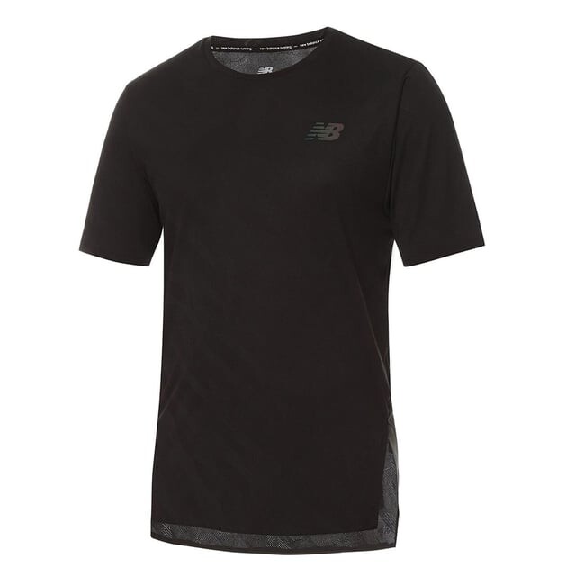 Мужская жаккардовая черная футболка New Balance Q Speed New Balance, черный
Мужская жаккардовая черная футболка New Balance Q Speed New Balance, черный