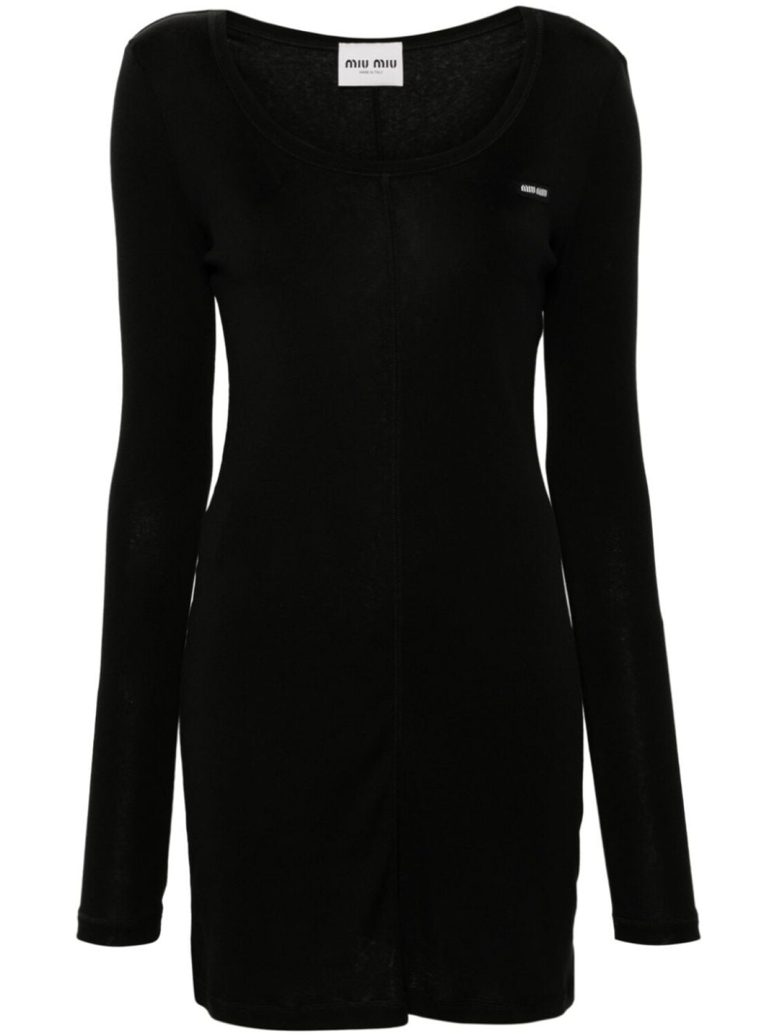 Miu Miu платье с нашивкой-логотипом, черный
Miu Miu платье с нашивкой-логотипом, черный