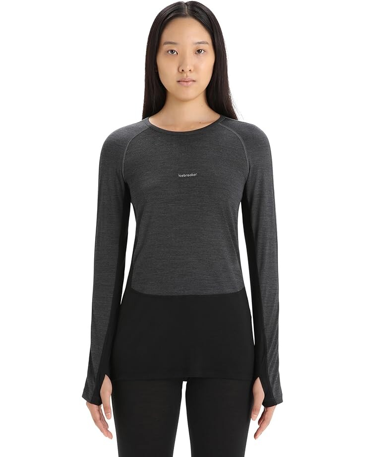Лонгслив Icebreaker 125 ZoneKnit Long Sleeve Crewe, цвет Jet Heather/Black/Metro Heather
Лонгслив Icebreaker 125 ZoneKnit Long Sleeve Crewe, цвет Jet Heather/Black/Metro Heather