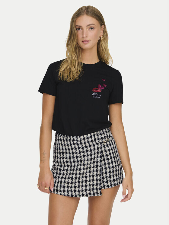 Футболка стандартного кроя Only, черный
Футболка стандартного кроя Only, черный