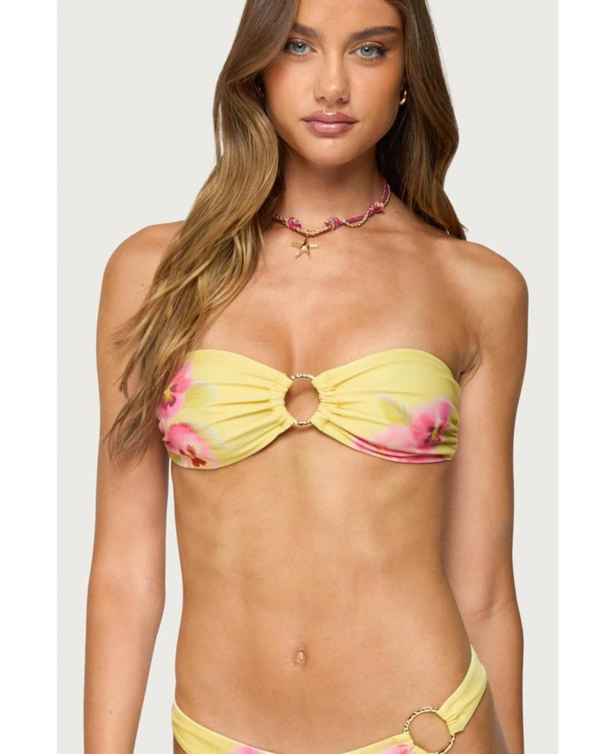 Женский бикини-топ Miley Floral Bandeau Edikted, Yellow
Женский бикини-топ Miley Floral Bandeau Edikted, Yellow