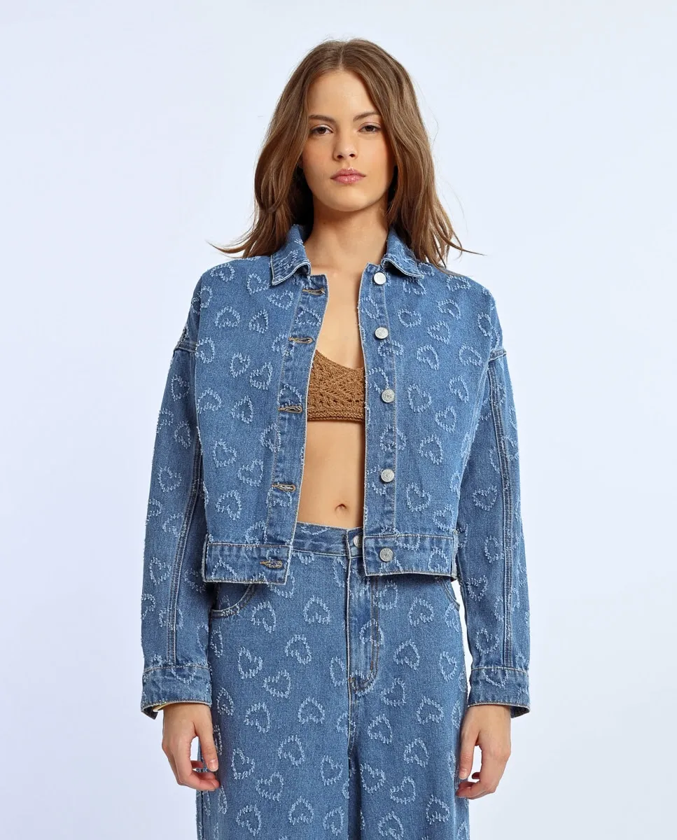 Женская джинсовая куртка с сердечком Lili Sidonio, синий
Женская джинсовая куртка с сердечком Lili Sidonio, синий