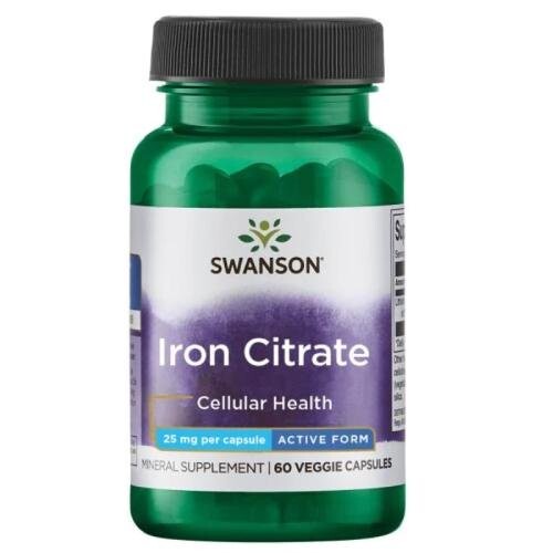 Swanson, Цитрат железа 25 мг – 60 капсул.
Swanson, Цитрат железа 25 мг – 60 капсул.