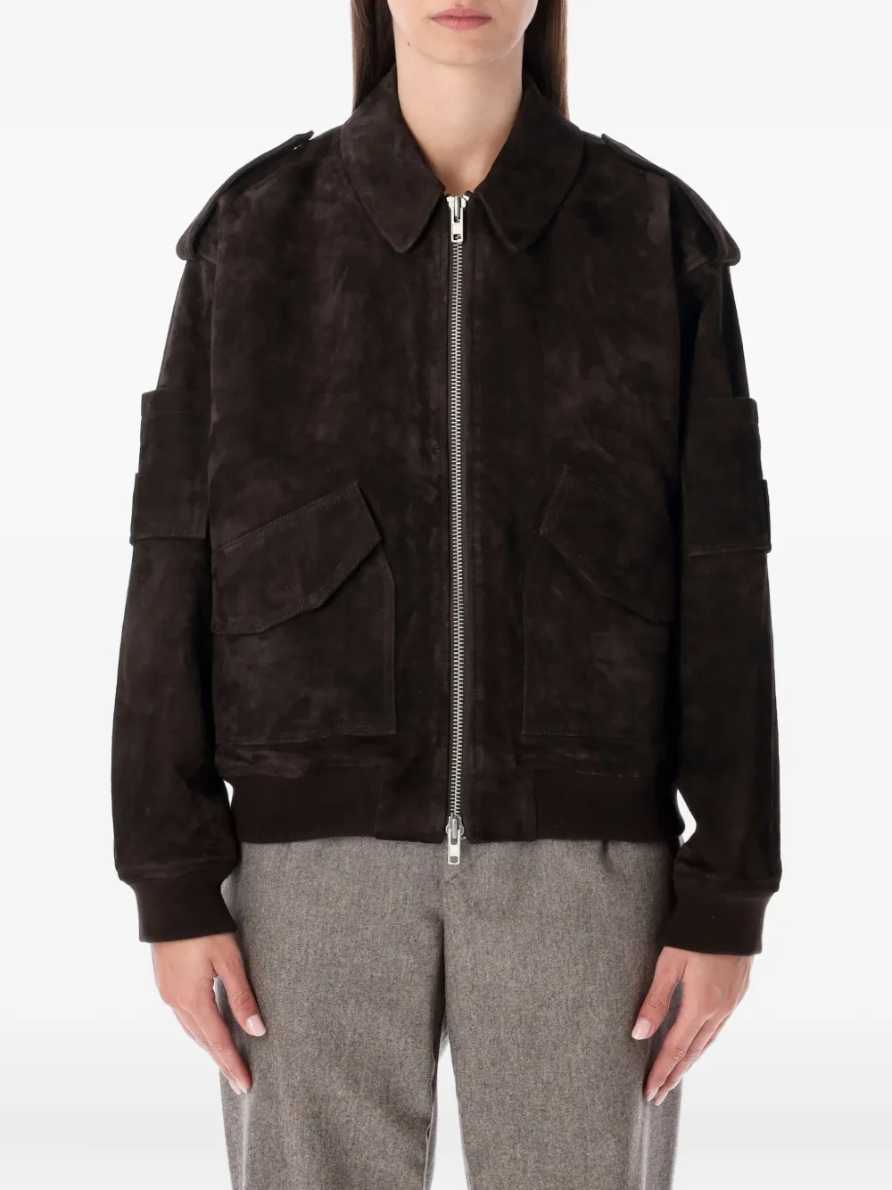 Кожаная куртка с клапанами на карманах Sword, коричневый
Кожаная куртка с клапанами на карманах Sword, коричневый