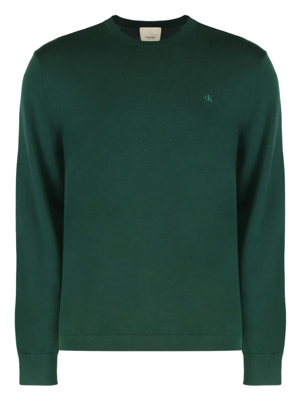 Вышитый свитер с круглым вырезом Calvin Klein, зеленый
Вышитый свитер с круглым вырезом Calvin Klein, зеленый